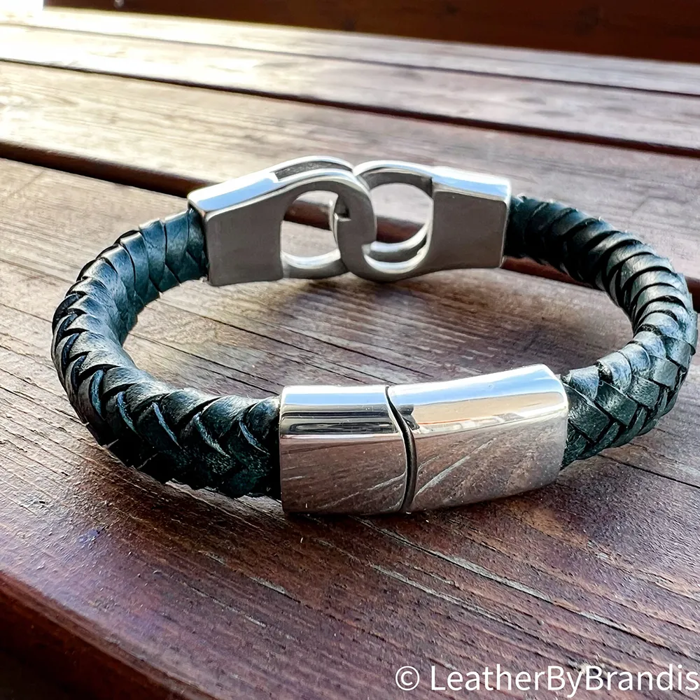 Flätat armband - Handbojor Grönt - Bild 3