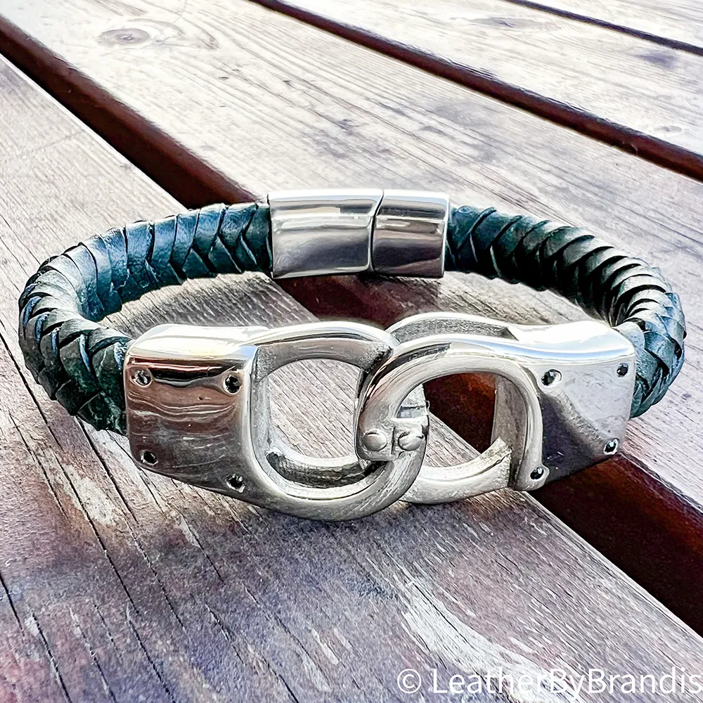 Flätat armband - Handbojor Grönt - Bild 2