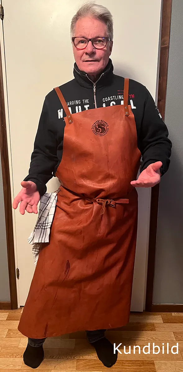 Förkläde Leif XXL Rödbrunt - Bild 3