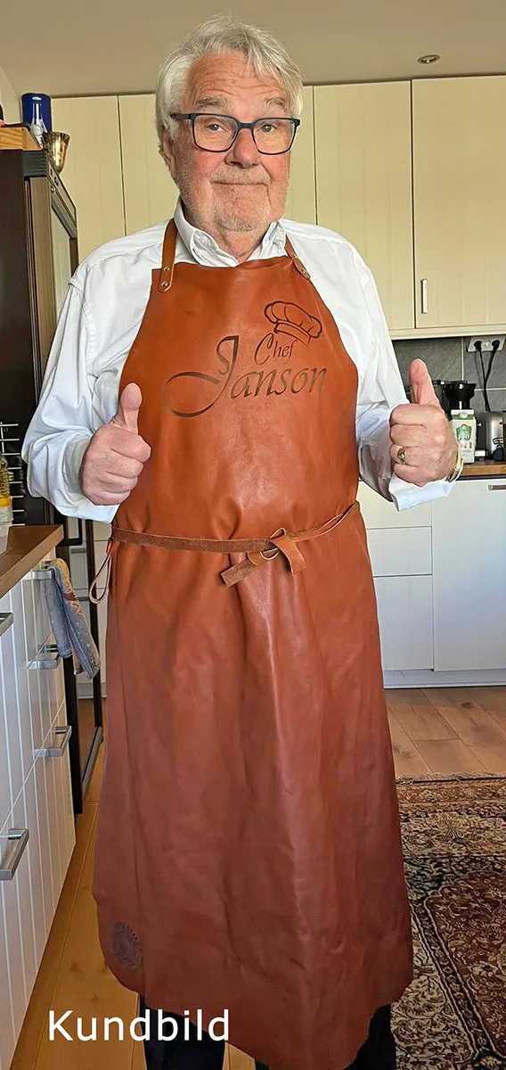 Förkläde Leif XXL Rödbrunt - Bild 2